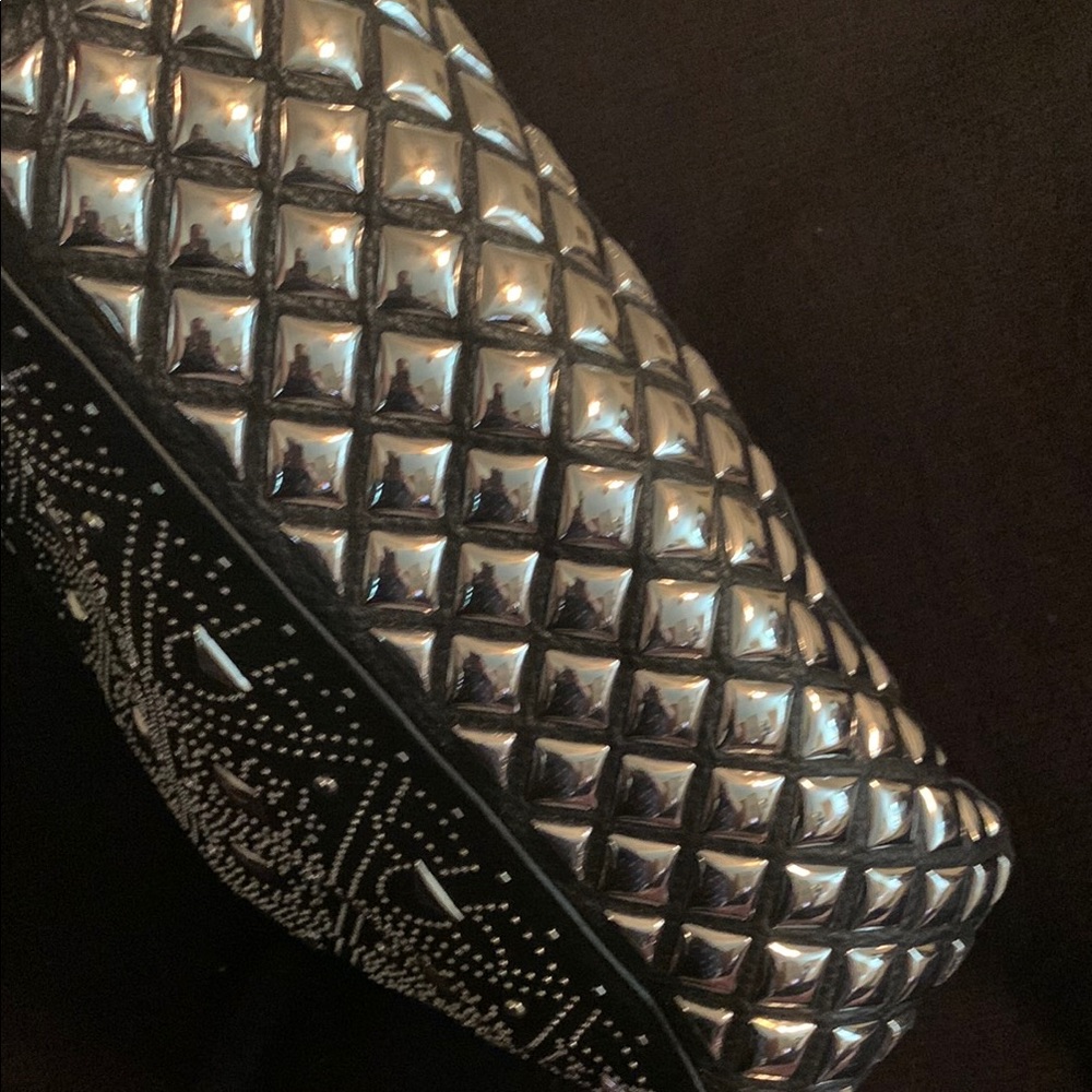 Calvin Klein Black and Silver Geometric Tote - Picture 5 of 13